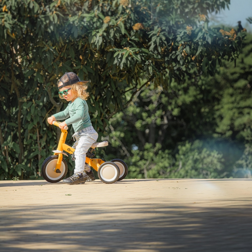PETITE&MARS - Triciclo de criança 5em1 TURBO Intense Ochre