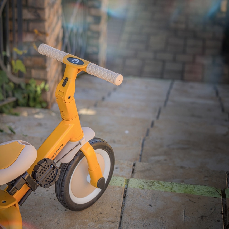 PETITE&MARS - Triciclo de criança 5em1 TURBO Intense Ochre