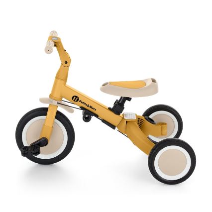 PETITE&MARS - Triciclo de criança 5em1 TURBO Intense Ochre