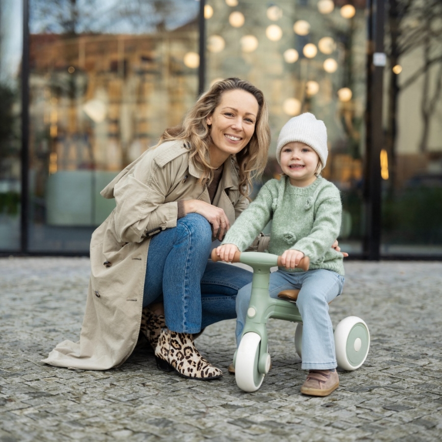 PETITE&MARS - Triciclo infantil 3 em 1 BINGO Sage Leaf