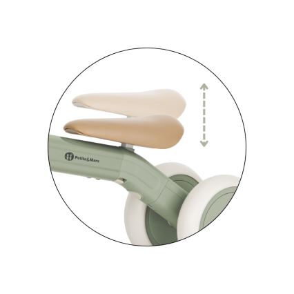 PETITE&MARS - Triciclo infantil 3 em 1 BINGO Sage Leaf
