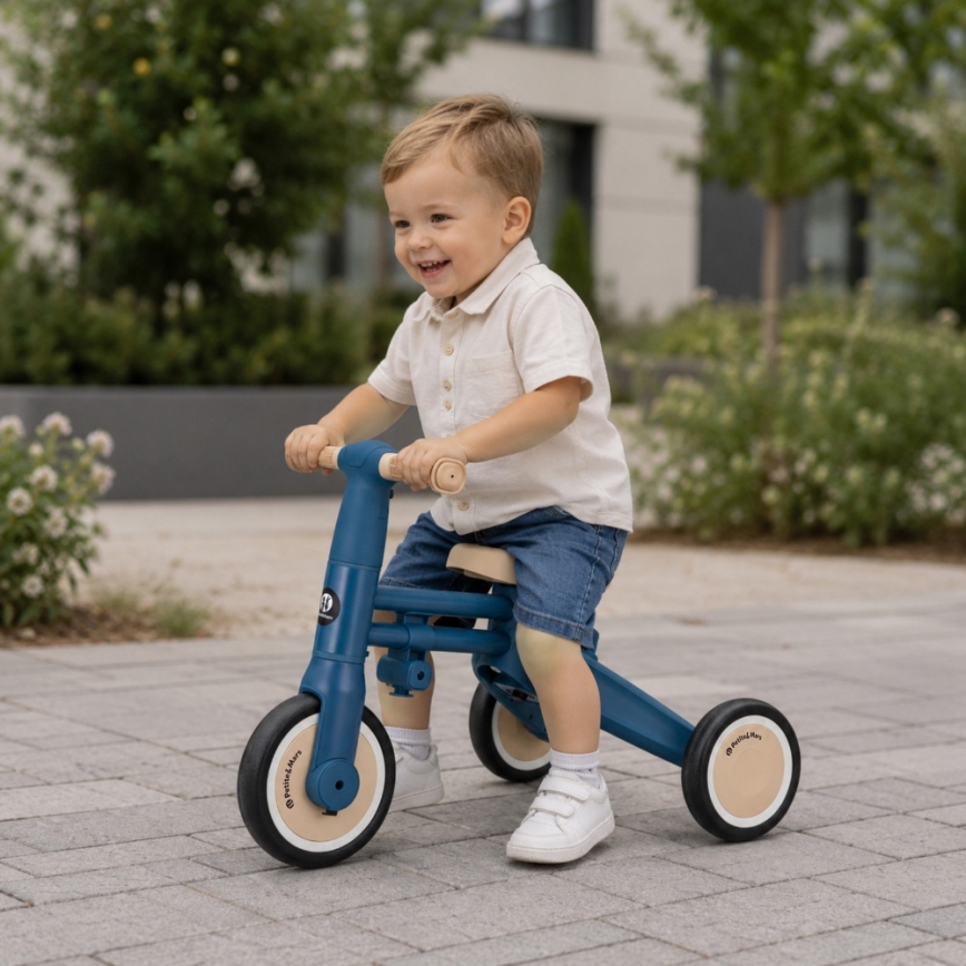 PETITE&MARS - Triciclo infantil 4 em 1 DRIFT Azul Oceano