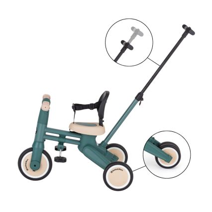 PETITE&MARS - Triciclo infantil 4 em 1 DRIFT Verde Névoa