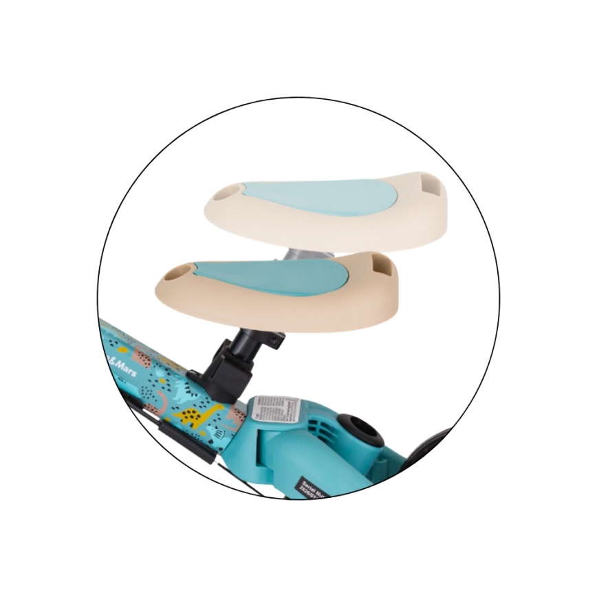 PETITE&MARS - Triciclo infantil 5 em 1 TURBO Dino Park