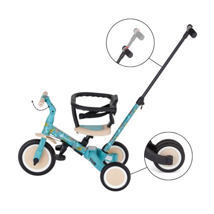 PETITE&MARS - Triciclo infantil 5 em 1 TURBO LIMITED Dino Park