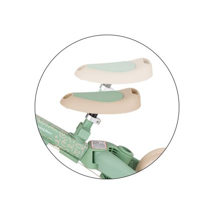 PETITE&MARS - Triciclo infantil 5 em 1 TURBO LIMITED Green Twist