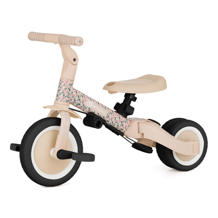 PETITE&MARS - Triciclo infantil 5 em 1 TURBO LIMITED Pink Meadow