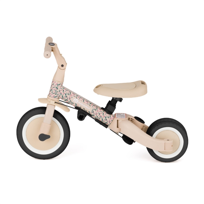 PETITE&MARS - Triciclo infantil 5 em 1 TURBO LIMITED Pink Meadow
