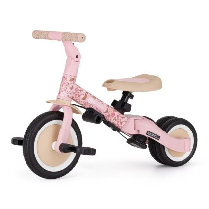 PETITE&MARS - Triciclo infantil 5 em 1 TURBO LIMITED Rosy Wilderness