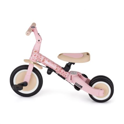 PETITE&MARS - Triciclo infantil 5 em 1 TURBO LIMITED Rosy Wilderness