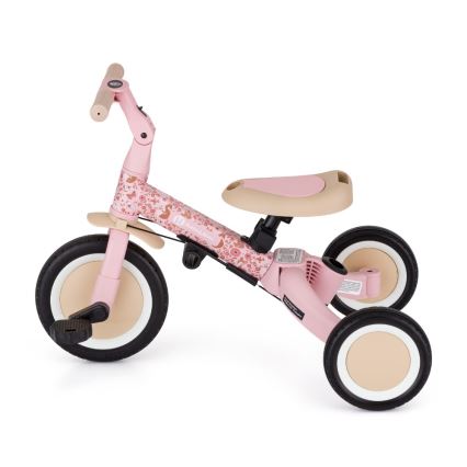 PETITE&MARS - Triciclo infantil 5 em 1 TURBO LIMITED Rosy Wilderness