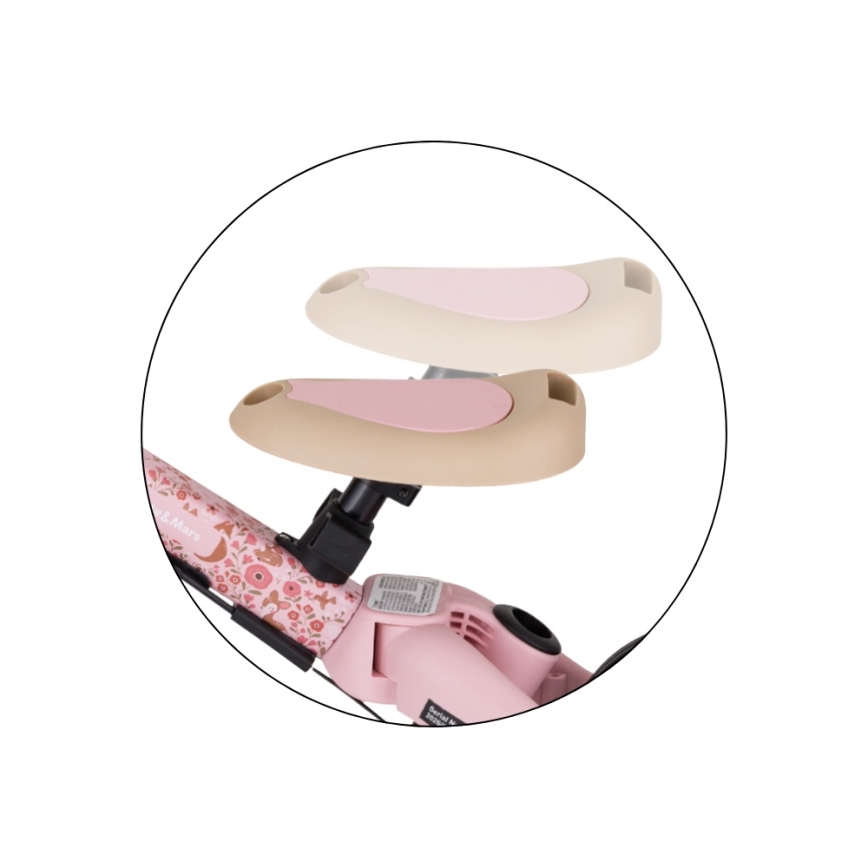 PETITE&MARS - Triciclo infantil 5 em 1 TURBO LIMITED Rosy Wilderness