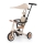 PETITE&MARS - Triciclo infantil 5 em 1 TURBO PLUS Bege Deserto