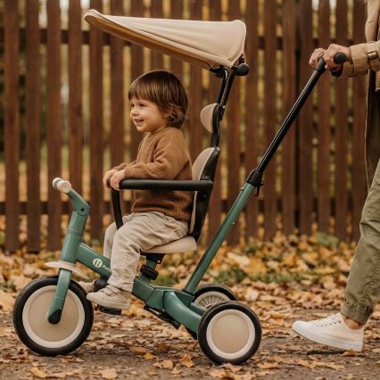 PETITE&MARS - Triciclo infantil 5 em 1 TURBO PLUS Verde Névoa