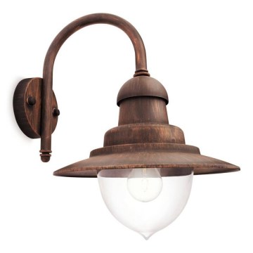 Philips 01652/06/PN - Candeeiro de parede para exterior MYGARDEN RAINDROP 1xE27/53W/230V IP44