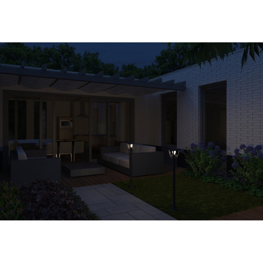 Philips 15383/30/16 - Candeeiro de exterior MYGARDEN CREEK 1xE27/60W/230V preto antigo IP44