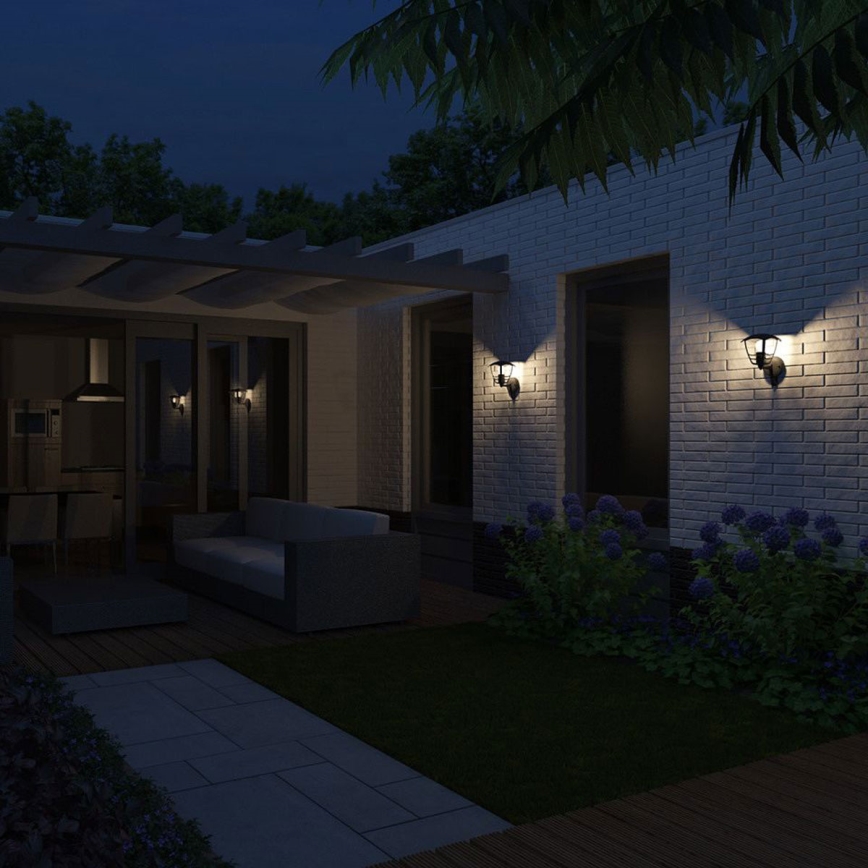Philips - Iluminação de parede exterior com sensor 1xE27/60W IP44