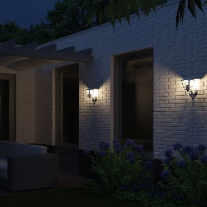 Philips - Luz de parede de exterior com sensor 1xE27/60W IP44