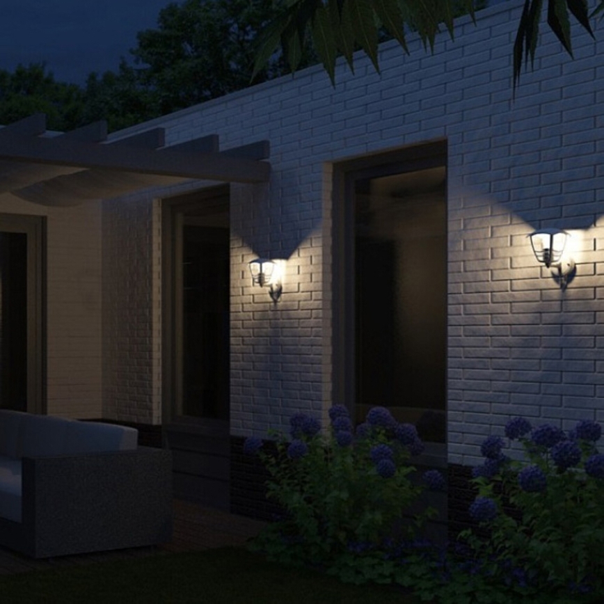 Philips - Luz de parede de exterior com sensor 1xE27/60W IP44