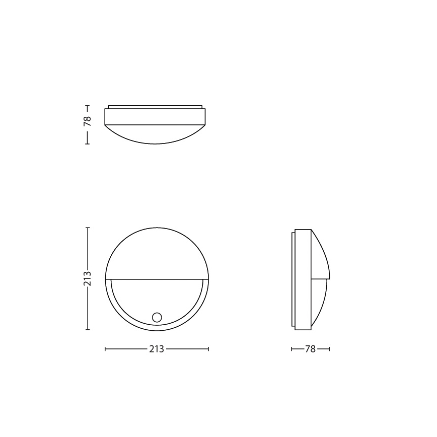 Philips - Iluminação exterior LED com sensor LED/6W IP44