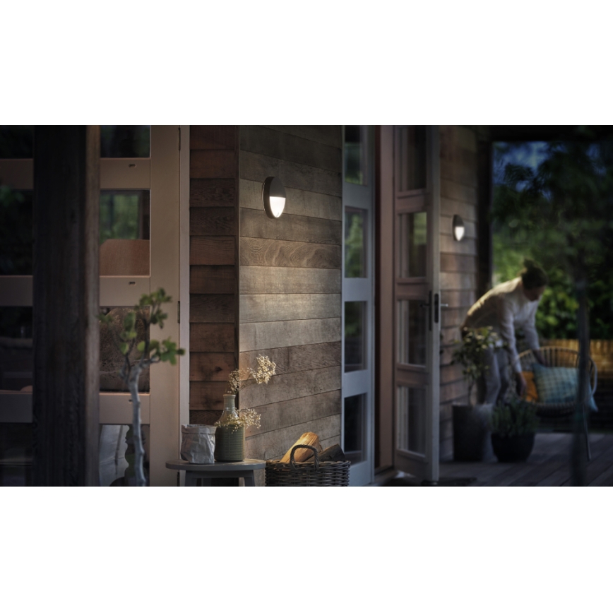 Philips - Iluminação exterior LED com sensor LED/6W IP44