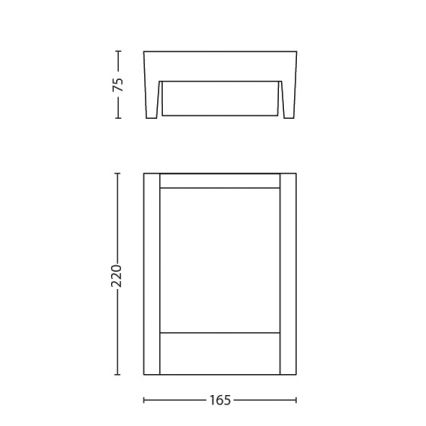 Philips - Iluminação de parede exterior LED LED/6W/230V 4000K IP44