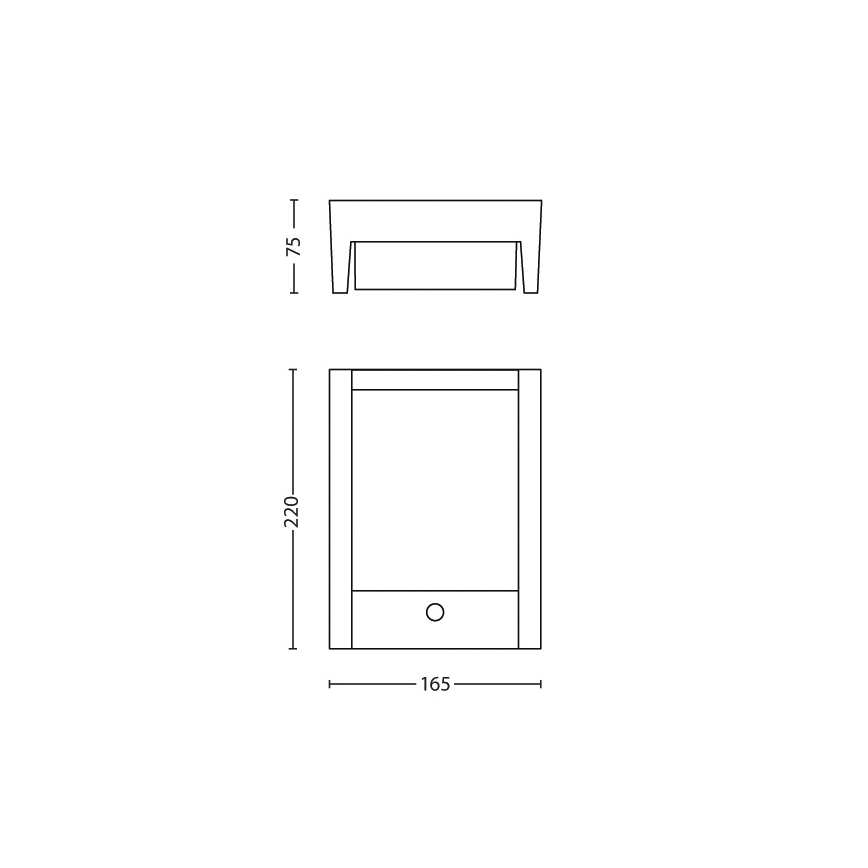 Philips - Iluminação de parede LED exterior com sensor LED/6W 2700K IP44
