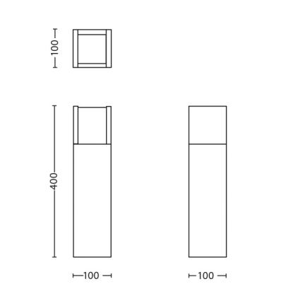 Philips - Candeeiro exterior LED LED/6W/230V 4000K IP44