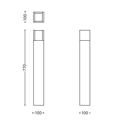 Philips - Candeeiro exterior LED LED/6W/230V 4000K IP44