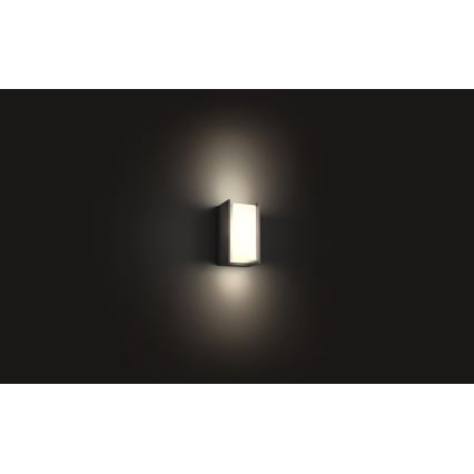 Philips - LED Iluminação de parede exterior com regulação Hue TURACO 1xE27/9,5W/230V IP44