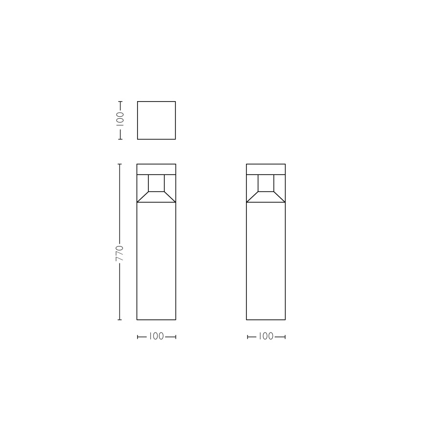 Philips - Iluminação exterior em coluna LED LED/8W IP44