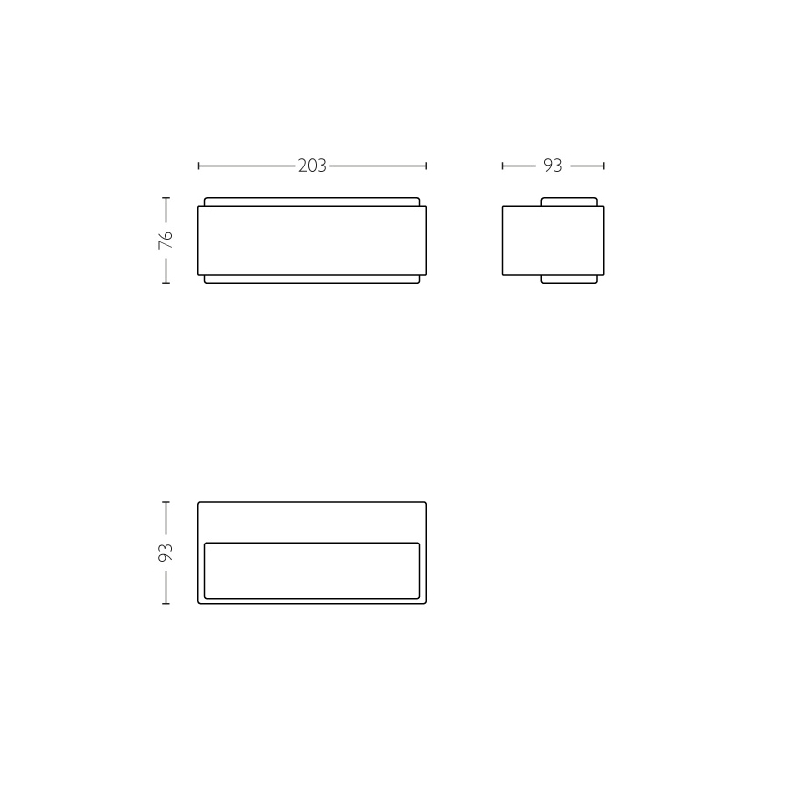 Philips - Iluminação exterior com regulação 2xLED/4,5W IP44