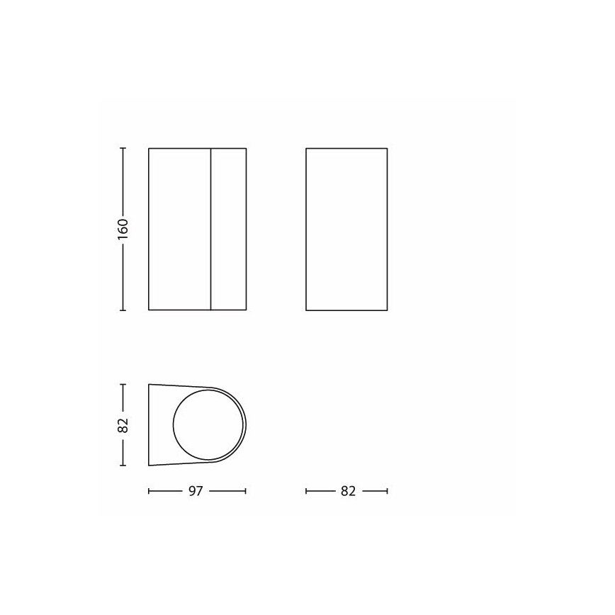 Philips - Luz de exterior 2xGU10/35W/230V IP44