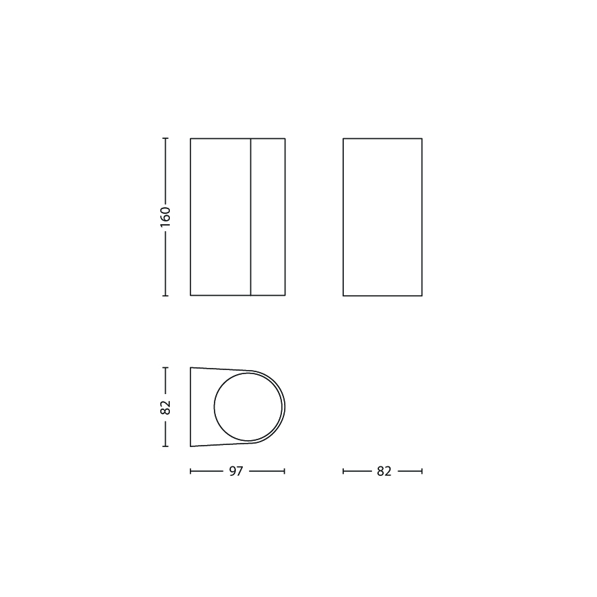 Philips - Luz de parede de exterior 2xGU10/35W/230V IP44