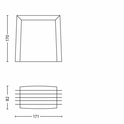 Philips - Luz de exterior 1xE27/15W/230V IP44