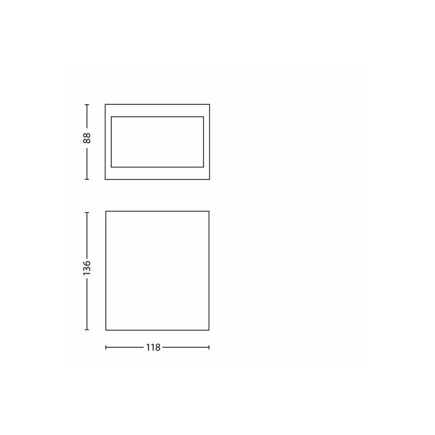 Philips 17209/30/16 - Iluminação exterior LED MY GARDEN WALL LIGHT LED/3W/230V IP44