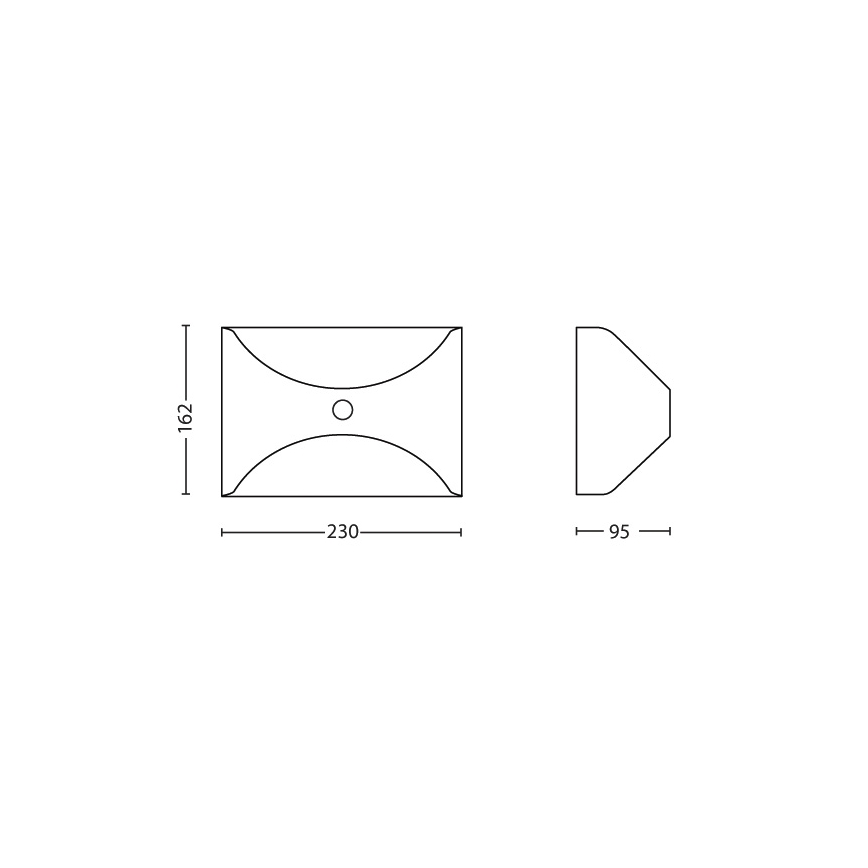 Philips - Candeeiro de exterior com sensor LED/6W/230V IP44