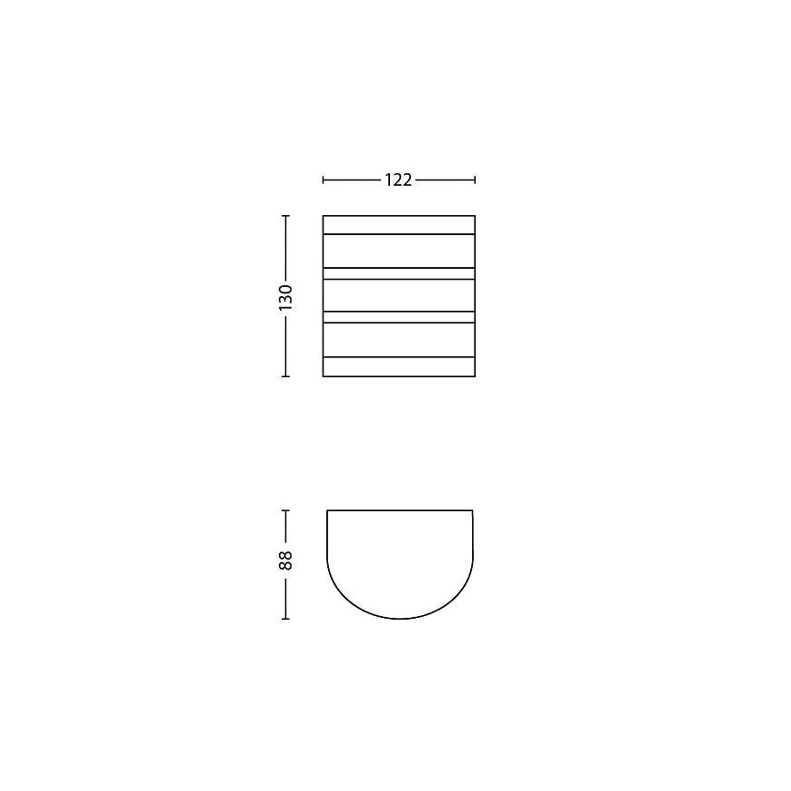 Philips - Iluminação exterior LED 1xLED/3W/230V IP44