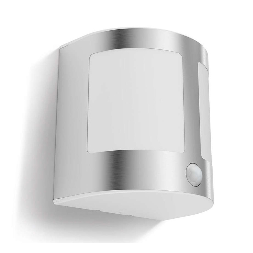 Philips - Luz de parede LED de exterior com sensor 1xLED/3,5W IP44