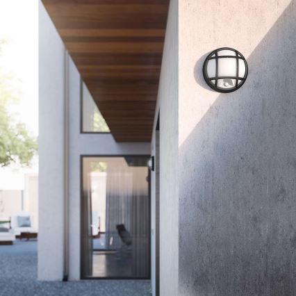 Philips 17319/30/16 - Luz de parede LED de exterior com sensor EAGLE 1xLED/3W IP44