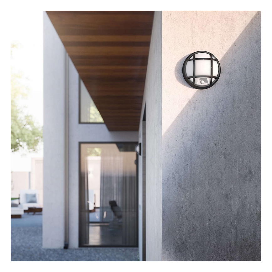 Philips 17319/30/16 - Luz de parede LED de exterior com sensor EAGLE 1xLED/3W IP44