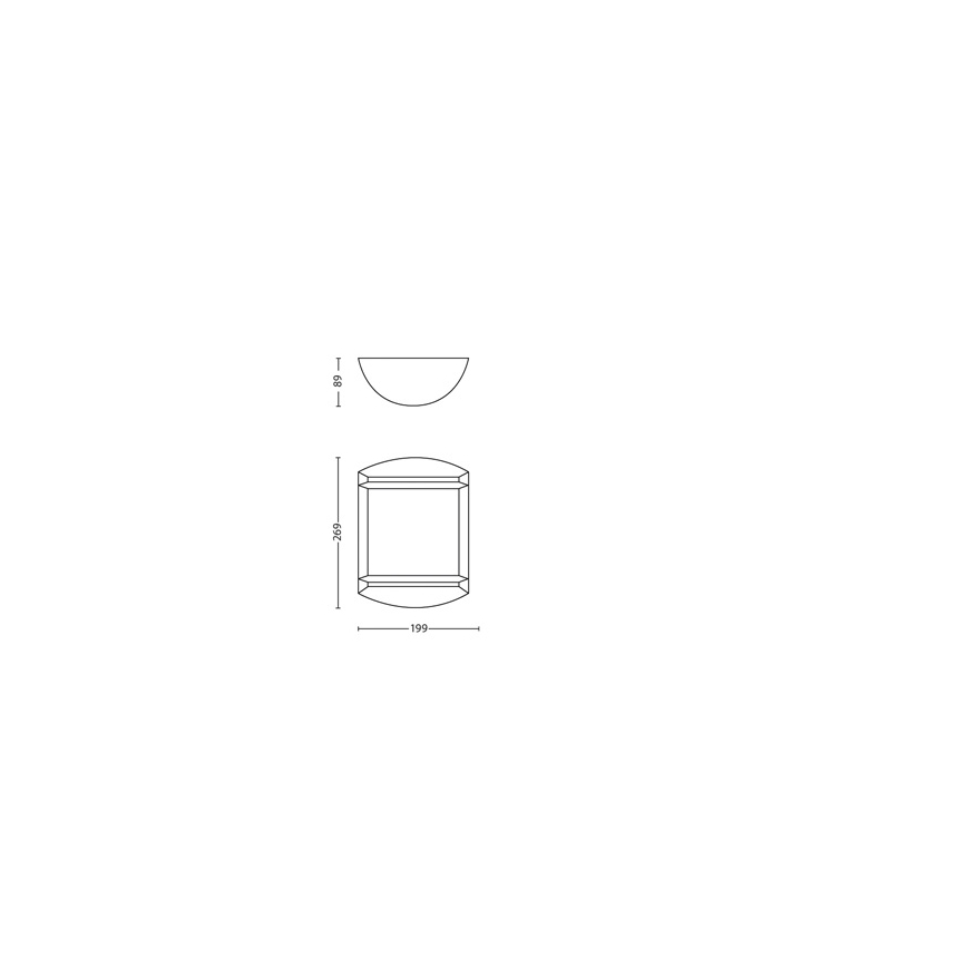 Philips - Aplique de parede exterior LED/6W/230V IP44