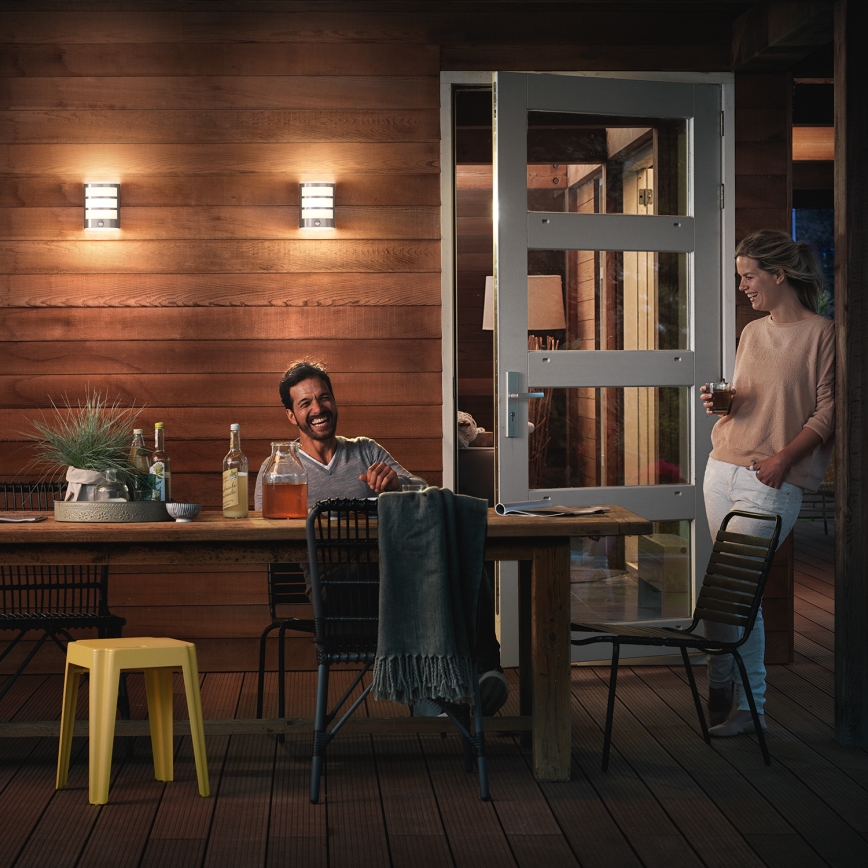 Philips - Luminária de exterior com sensor LED/6W/230V IP44