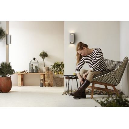 Philips - Luz de parede de exterior 2xGU10/5W IP44