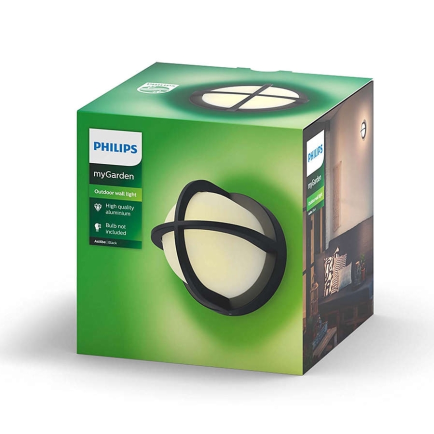 Philips - Luz de parede de exterior 1xE27/42W/230V IP44