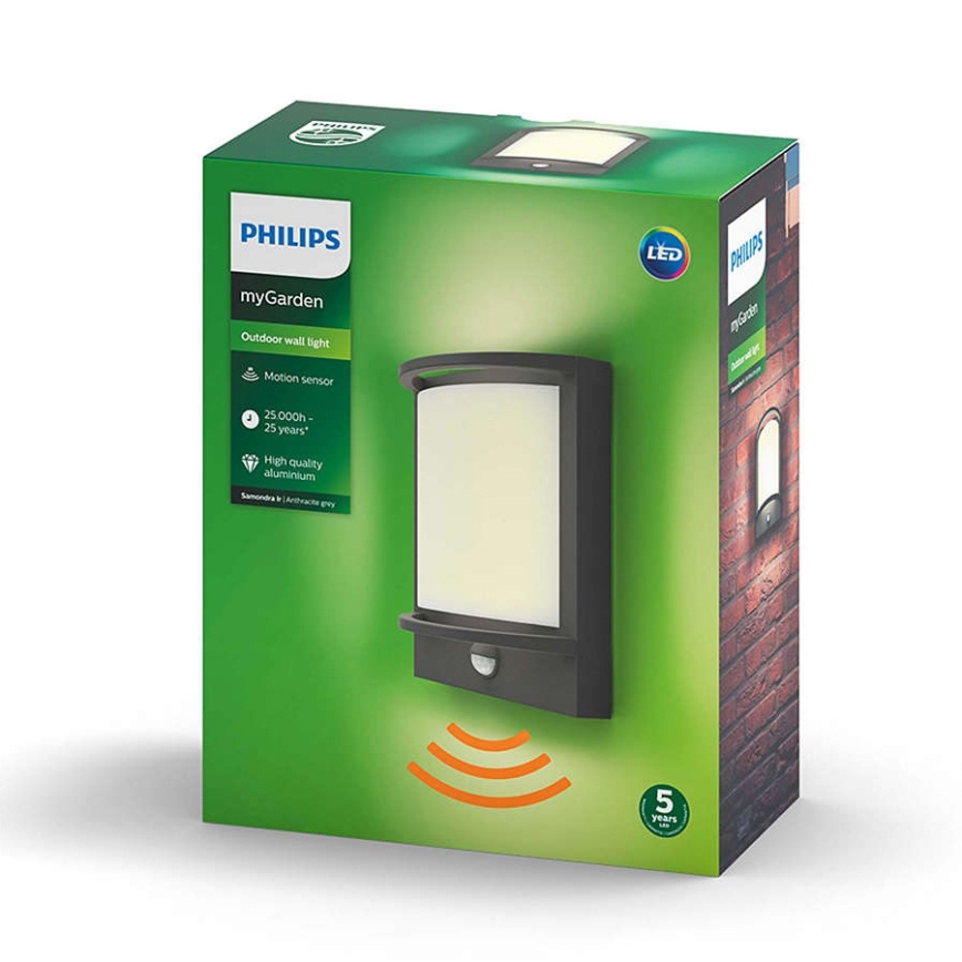 Philips - Iluminação de parede exterior LED LED/12W IP44