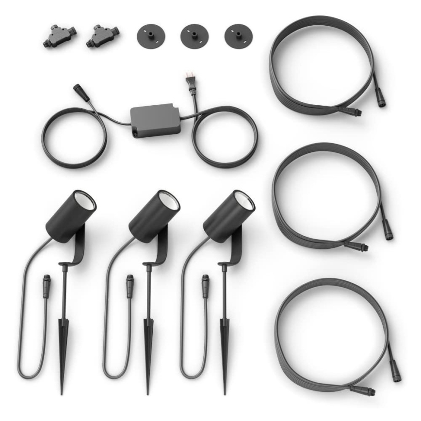 Philips - CONJUNTO 3x Luminária LED Spot Hue LILY 3xLED/8W/230V IP65