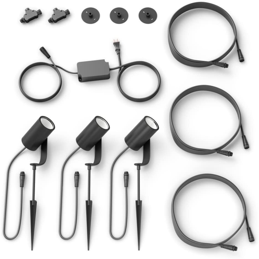 Philips - CONJUNTO 3x Luminária LED Spot Hue LILY 3xLED/8W/230V IP65