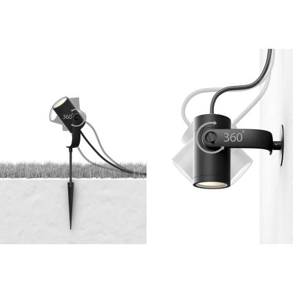 Philips - CONJUNTO 3x Luminária LED Spot Hue LILY 3xLED/8W/230V IP65