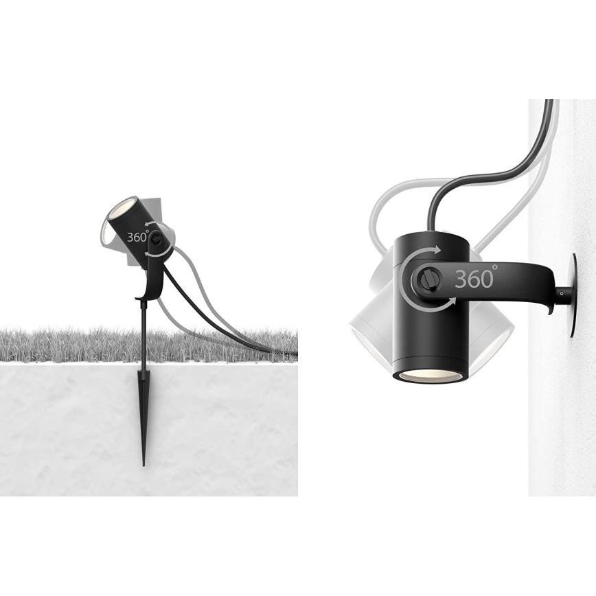 Philips - CONJUNTO 3x Luminária LED Spot Hue LILY 3xLED/8W/230V IP65